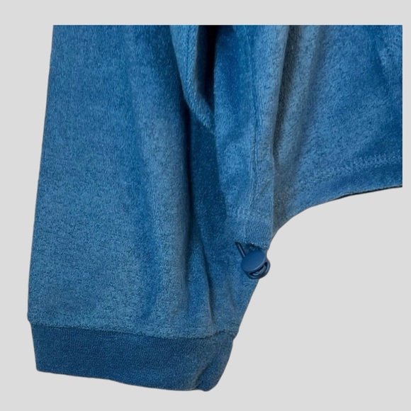 Ricki's Women's Sweatshirt XL Blue Terry Half Zip Kangaroo Pocket - Picture 2 of 14